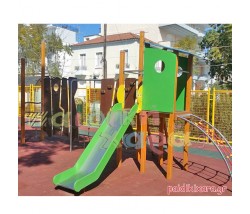 Σύνθετο όργανο παιδικής χαράς ΜΑΙΑΝΔΡΟΣ με τσουλήθρα και αναρριχήσεις